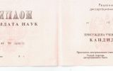 Диплом кандидата наук